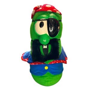 VTG Veggie Tales Pirate Larry the Cucumber Plush 10 Inch Fisher Price VBS Decor